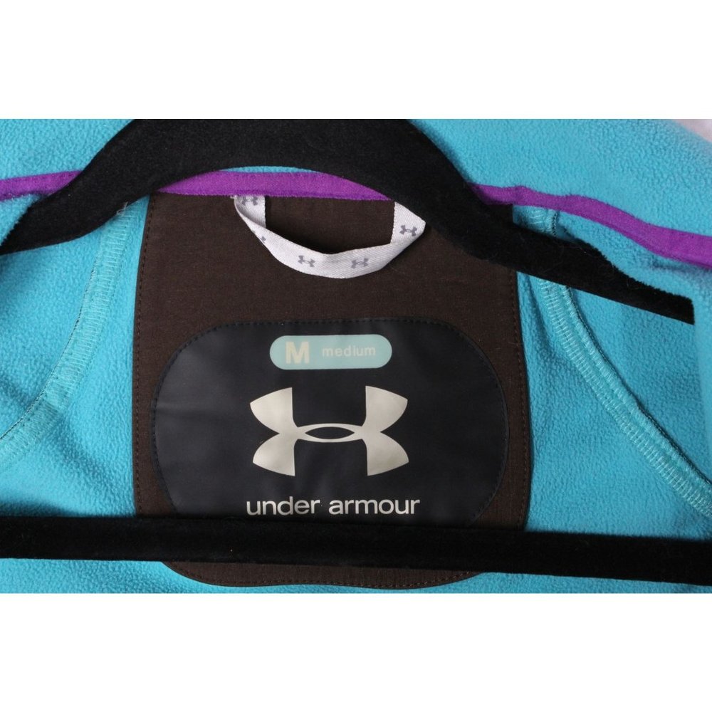 Under Armour Brown Polyester Blend Full Zip Jacket Size M - Picture 9 of 11
